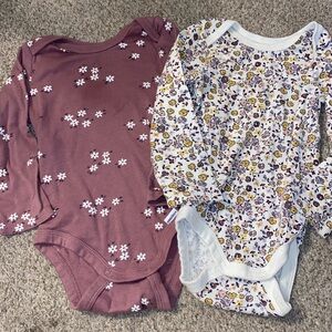 Baby Girl Floral Onesies
